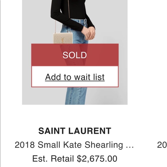 ❌SOLD❌YSL shearling bag - Picture 9 of 9